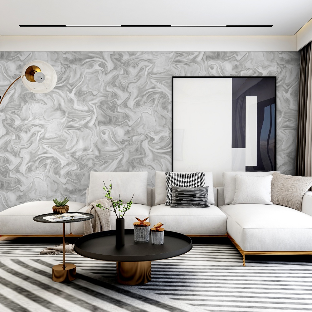 Mga Modernong PVC na Wallpaper K0224