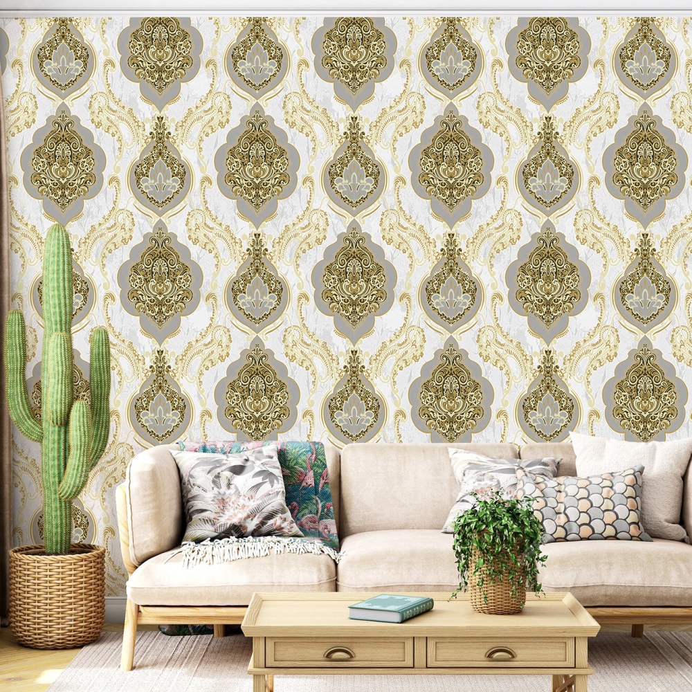 Mga Vintage PVC na Wallpaper K0303