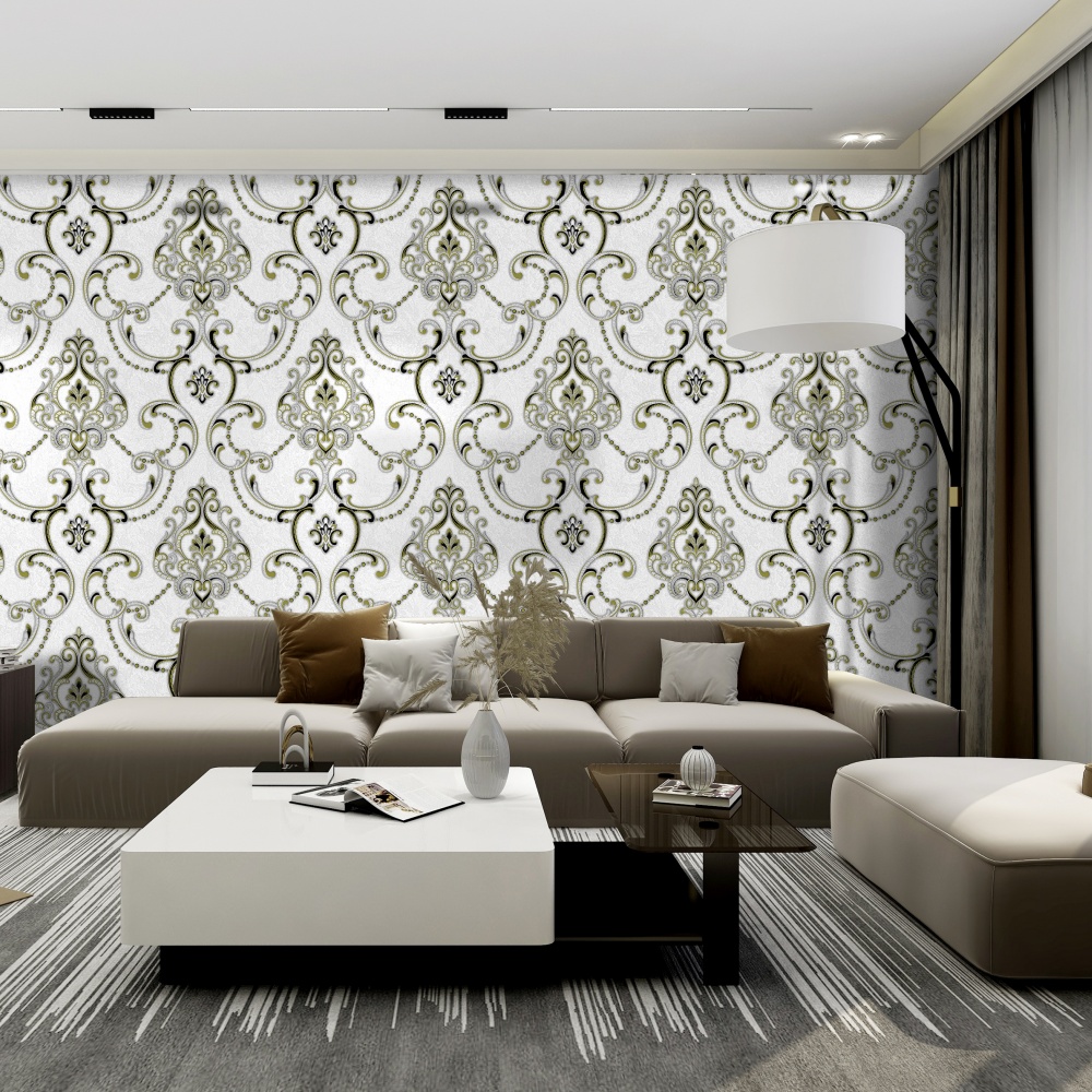Mga Vintage PVC na Wallpaper K0306