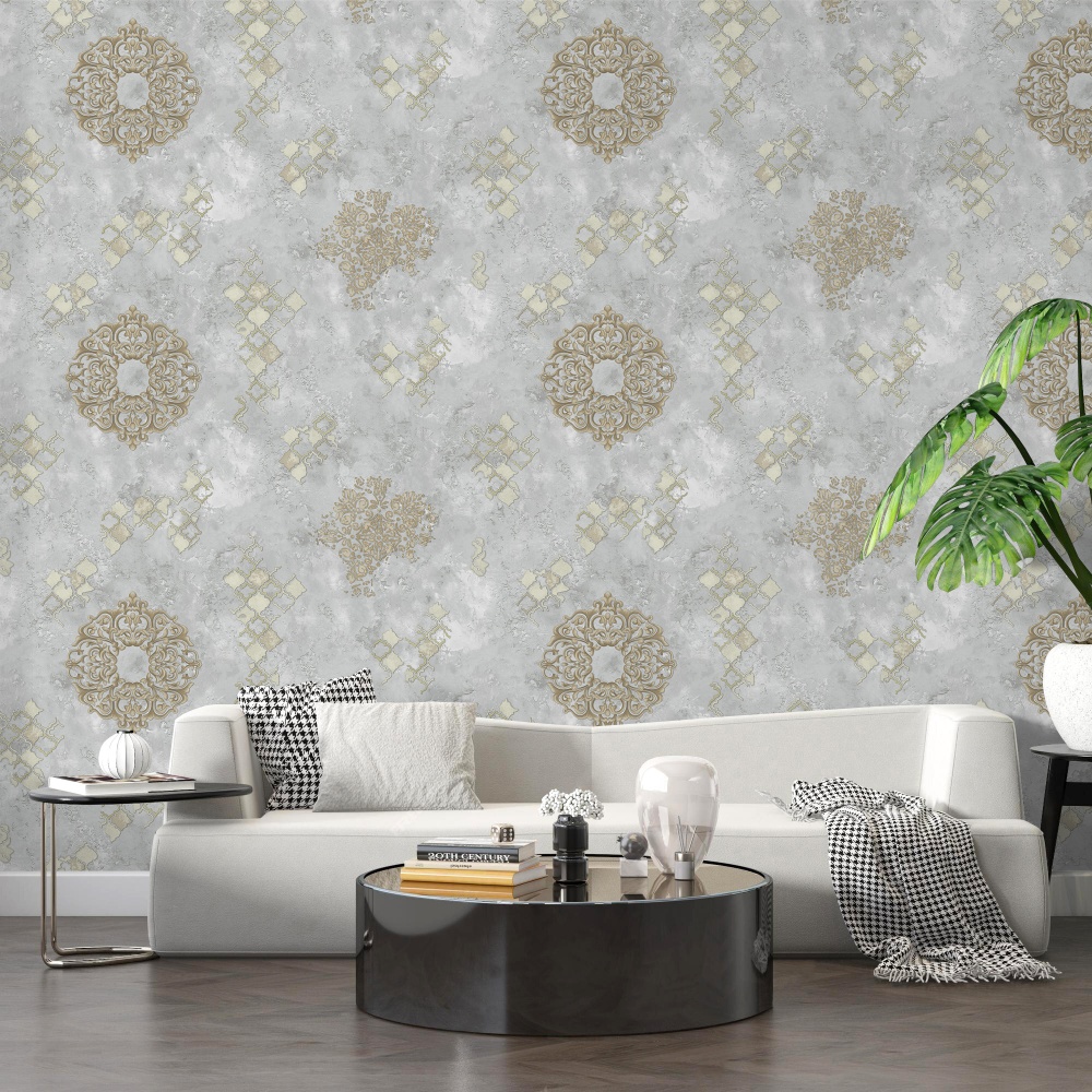 Mga Vintage PVC na Wallpaper K0337