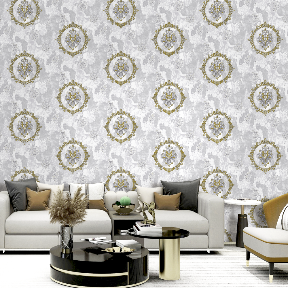Mga Vintage PVC na Wallpaper K0340