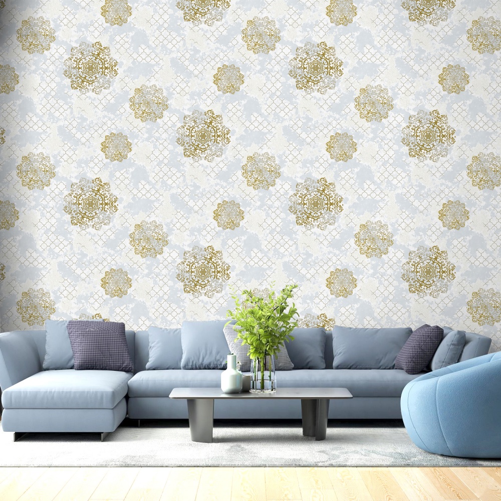 Mga Vintage PVC na Wallpaper K0342