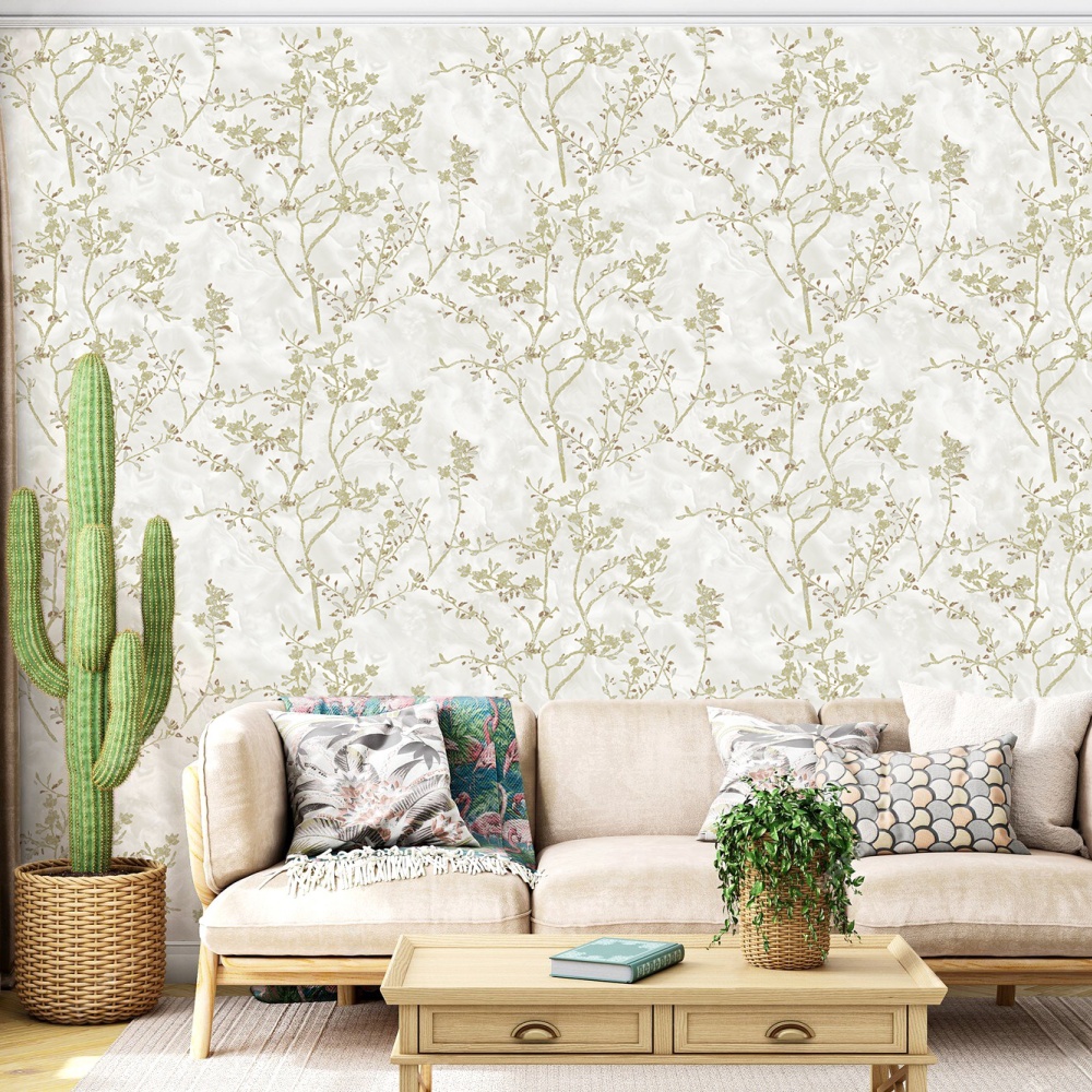 Mga Natural na PVC na Wallpaper K0415